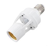 Adaptateur capteur PIR E27 support d'ampoule pour détection de mouvement intelligente compatible avec lampes LED et ampoules à économie d'énergie (type)