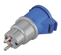 Adaptateur caravane - ELECTRALINE - Mâle 16A vers femelle IEC 16A 2P+T 250V