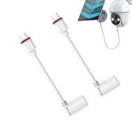 Adaptateur CARLEL TO USB - 2 pièces Adaptateur de baril pour la came de bâton, connecteur portable pour l'alimentation électrique Système de sécurité de la maison du périphérique électronique