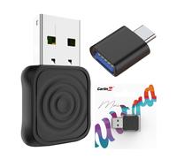 Adaptateur Carlinkit Mini Ultra + adaptateur USB-C pour voiture CarPlay/Android