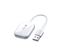 Adaptateur CarPlay Android Auto Y-39315-92500 2 en 1 Filaire vers Sans Fil USB 5 GHz Blanc