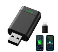 Adaptateur CarPlay et Android Auto, sans fil, adaptateur Android Auto pour voiture, adaptateur CarPlay transforme le filaire en sans fil, compatible avec les voitures de 2016 et ultérieures et iOS10+.