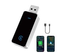 Adaptateur CarPlay et Android Auto, sans fil, adaptateur Android Auto pour voiture, adaptateur CarPlay transforme le filaire en sans fil, compatible avec les voitures de 2016 et ultérieures et iOS 10+