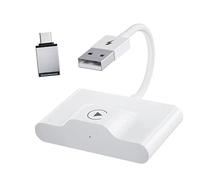 Adaptateur Carplay Filaire vers sans Fil Interface USB Plug and Play Boîte de Dongle Carplay Pratique pour (Surface concave)