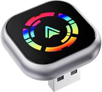 Adaptateur Carplay sans Fil, 2 en 1 Mini Adaptateur Carplay iOS 10+ & Android Auto 11 +, USB-C, Plug and Play, Mise à Jour OTA, Compatible avec Voitures Équipées de Carplay Filaire à Partir de 2016