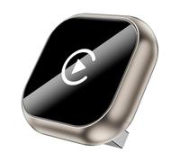 Adaptateur CarPlay sans Fil 2 en 1 pour VW Tiguan Touareg Arteon T Roc ID.3 ID.4 ID. Buzz, Plug & Play Connexion Rapide Bluetooth Rapide et Stable Accessoires de Voiture,D-Gold