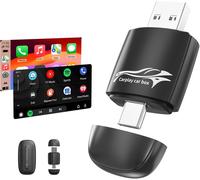 Adaptateur Carplay Sans Fil,2025 Upgrade Clé Dongle Convertir Filaire En Sans Fil For Iphone,2.4+5,8Ghz Wifi Usb C/A,Wireless Control Plug&Play Carplay For Cars From 2017&For Apple Iphone Ios 10+