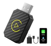 Adaptateur CarPlay sans Fil 2025, Wireless Carplay Adapter La Nouvelle Version est Rapide et Stable, Convertit CarPlay Filaire en Adaptateur sans Fil pour Les véhicules avec CarPlay