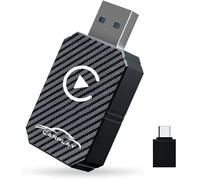 Adaptateur CarPlay sans fil 2026 - Convertit CarPlay filaire en sans fil, compatible iPhone iOS 12+ et voitures dès 2016 (noir)