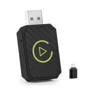 Adaptateur Carplay Sans Fil, Adaptateur Bluetooth Voiture,2 en 1 Pour Adaptateur Sans fil Car play Voiture et Android Auto, Compatible avec Voitures Équipées de CarPlay, USB C/A, Plug and Play, Stable