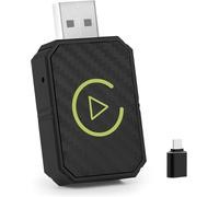 Adaptateur Carplay Sans Fil, Adaptateur Bluetooth Voiture,2 En 1 Pour Adaptateur Sans Fil Car Play Voiture Et Android Auto, Compatible Avec Voitures Équipées De Carplay, Usb C/A, Plug And Pl[Z5334]