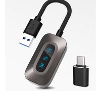 Adaptateur Carplay sans fil, adaptateur Carplay sans fil pour iPhone, Plug & Play, sans latence, Wi-Fi 2,4/5,8 GHz et Bluetooth 5.0, compatible avec iPhone 6 ou supérieur/iOS 10+