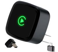 Adaptateur CarPlay sans fil adapté aux voitures avec Carplay Plug&Play | Convertissez sans effort le câble en CarPlay sans fil et Android Auto, compatible avec iPhone iOS 10+ et Android 11+