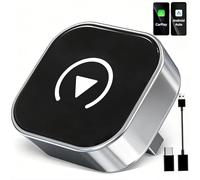 Adaptateur CarPlay sans Fil, Compatible CarPlay & Android Auto, Passez du Câblé au sans Fil, Plug & Play, Connexion Rapide, sans Latence, Design Compact et Élégant