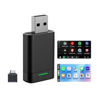 Adaptateur CarPlay sans Fil, Convertisseur USB pour Apple CarPlay et Android Auto, Compatible avec Voitures à CarPlay Filaire
