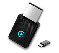 Adaptateur CarPlay sans Fil et Android Auto 2 en 1 - WiFi 6 5GHz Mini USB Convertit Câble en sans Fil - Plug & Play Connexion Rapide 9s pour iPhone iOS 10+ Android 11+ Voitures 2016+