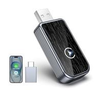 Adaptateur carplay sans Fil, Mise à Niveau Rapide de carplay Filaire vers l'adaptateur sans Fil carplay sans Fil, Plug - and - Play, Compatible avec iPhone iOS 10 + Voiture avec carplay Filaire