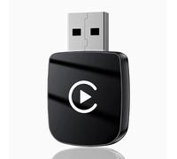 Adaptateur CarPlay sans Fil pour Ford Bronco Base Big Bend Outer Banks Badlands Wildtrak, Convertit CarPlay Filaire en Adaptateur sans Fil, Adaptateur Wireless Plug and Play,Black