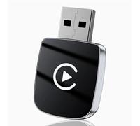 Adaptateur CarPlay sans Fil pour Ford Bronco Base Big Bend Outer Banks Badlands Wildtrak, Convertit CarPlay Filaire en Adaptateur sans Fil, Adaptateur Wireless Plug and Play,Silver