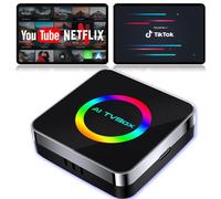 Adaptateur Carplay sans fil pour iPhone avec Netflix YouTube Tiktok TF Carte AI Box Adaptateur Carplay et Android Auto Dongle facile à configurer, boîte vidéo convertit Wried en flux CarPlay à votre