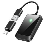 Adaptateur CarPlay sans fil pour iPhone - Plug-and-Play avec extension USB-A et connecteur USB-C, zéro latence, compatible avec voitures 2016+ et iOS 10+