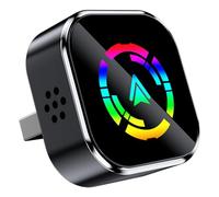 Adaptateur Carplay sans fil pour smartphone, 2 en 1 CarPlay et Android, adaptateur sans fil automatique, Plug & Play, connexion rapide et stable, connexion automatique, design compact (noir)