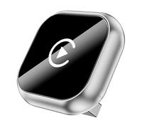 Adaptateur CarPlay sans Fil pour Toyota Prius Probox Succeed Progres, Carplay Voiture Android Auto Plug & Play, Connexion Rapide Bluetooth, Commande Vocale,C/Silver