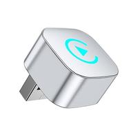 Adaptateur CarPlay sans Fil pour VW Fox 2016 2017 2018 2019 2020 2021, Adaptateur 2-en-1 CarPlay & Android Auto sans Fil, Convertissez Le Filaire en sans Fil, Plug & Play, B Silver