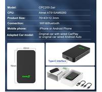 Adaptateur CarPlay Sans Fil - PRUMYA - CarlinKit 2air - WiFi - Bluetooth - Auto-connect