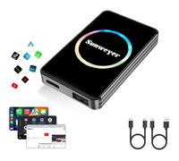 Adaptateur CarPlay sans Fil Sunweyer - Compatible Netflix, YouTube, 3 en 1