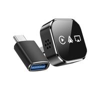 Adaptateur CarPlay Voiture sans Fil Récepteur Bluetooth et Wi-Fi USB USB-C Noir