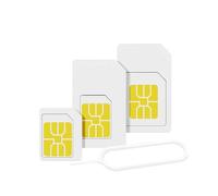 Adaptateur Carte SIM 3 Format Nano Micro avec Extracteur Blanc