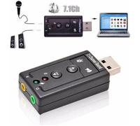 Adaptateur carte son externe - STRAßE TECH - USB 2.0 - Stéréo 7.1 virtuel - 3D