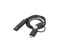 Manhattan Câble Adaptateur Audio 2 en 1 USB-C & USB-A vers AUX Jack 3,5 mm