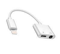 Adaptateur casque compact et portable, répartiteur de charge Lightning vers AUX 3,5 mm certifié M-Fi pour iPhone, puce de décodage de dernière
