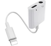 Adaptateur Casque Lightning vers 3,5 mm Jack Aux Convertisseur de câble Audio Compatible avec iPhone 12/12PRO 11/8/8P/7/7P/X/XR/XS