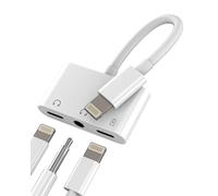 Adaptateur Casque pour Iphone 14 Lightning 3.5mm Écouteurs Jack Audio AUX Câble Adaptateur pour Apple Chargeur Câble De Charge Accessoires Dongle Double Headphone SDoppiateur pour iPad