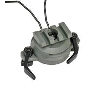 Adaptateur Casque Rotatif Rail 19-21mm, Vert, pour Headset | Alliage et Nylon, pour Casque à Guide 19-21mm, Support Rotatif, Ensemble Compact