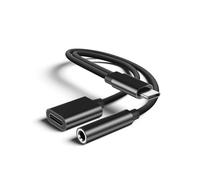 Adaptateur Casque USB C vers Jack 3.5mm [2 en 1] Type C vers 3.5 mm Aux Audio Charge Adaptateur, Câble Casque Chargeur Tressé Convertisseur Compatible avec Samsung Galaxy S23/S24+/S22/S21/Hua wei P40