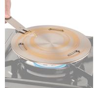 Adaptateur Casserole pour Plaque Induction 16/20/24cm Plaque pour Induction Adaptateur avec Poignée Amovible et Base Séparable pour Cuisinière Électrique Gaz Marmite Plaque pour Induction (16cm)