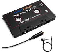 Adaptateur Cassette Pour Voiture Avec Câble Aux 3,5Mm Câble Orientable Cassette Audio Universelle Pour Autoradio, Smartphone Et Lecteur Mp3[Z3805]