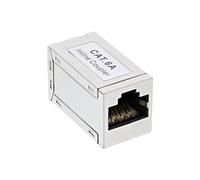 Adaptateur Cat.6A, entièrement blindé, en métal, 2x RJ45 F / F, 1: 1