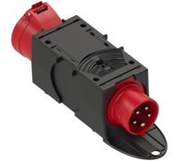 Adaptateur CEE 16 A, 32 A 5 pôles PCE 943.7420 9437420 400 V rouge, noir 1 pc(s)