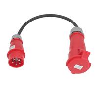 Adaptateur CEE 5 Broches Adaptateur CEE à Courant élevé pour la Construction Extérieure 32A Femelle à 16A Mâle IP44 étanche Camping Jardin
