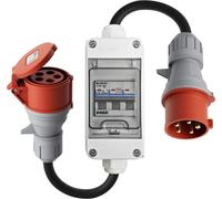 Adaptateur CEE, fiche 32A sur prise 16A, avec protection par fusible, CEE 32A sur 16A 75cm