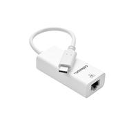 Adaptateur celexon USB-C vers Ethernet M/F, blanc