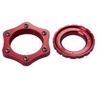 Adaptateur center lock reverse vers 6 trous rouge