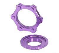 Adaptateur Centerlock Alu pour Disque de Frein 6 Trous | Alliage aluminium pour robuste, anti-corrosion, haute résistance, idéal pour usage intensif, durée de vie prolongée(Purple)