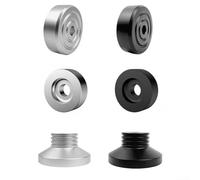 Adaptateur central de disque vinyle pour platines vinyles LP de 17,8 cm - Accessoires de lecteur de broche 45 tr/min - Bague réductrice en alliage d'aluminium de qualité supérieure pour équipement DJ