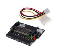 Adaptateur CF vers IDE 40 Broches, Socket 50 Broches, Noir | Support Cf-ii, Sélection Maître/esclave, 3 Voyants Led, Câble D’alimentation Ide Inclus